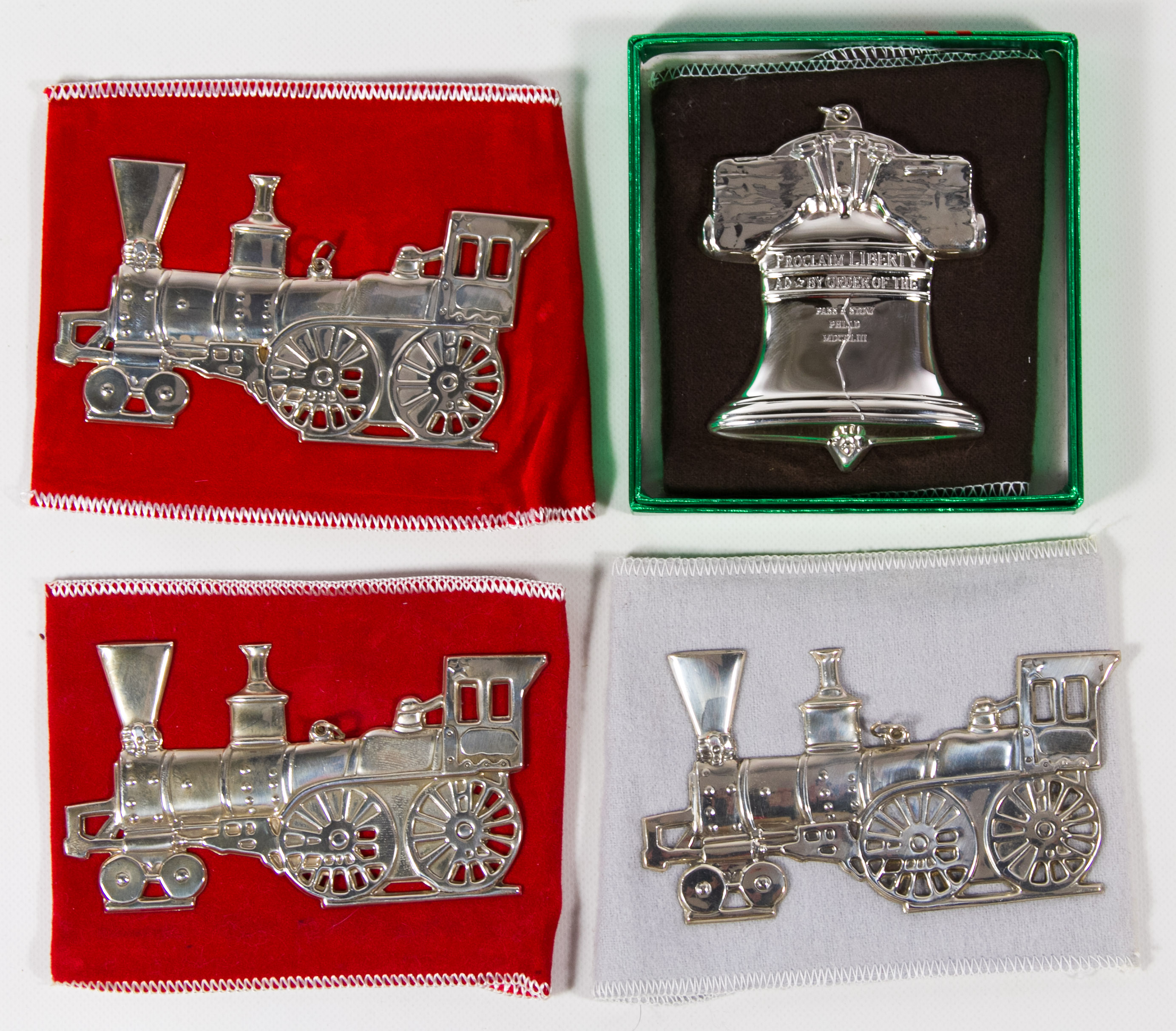 gorham sterling silver ornament assortment leonard auction liberty bell christmas inc