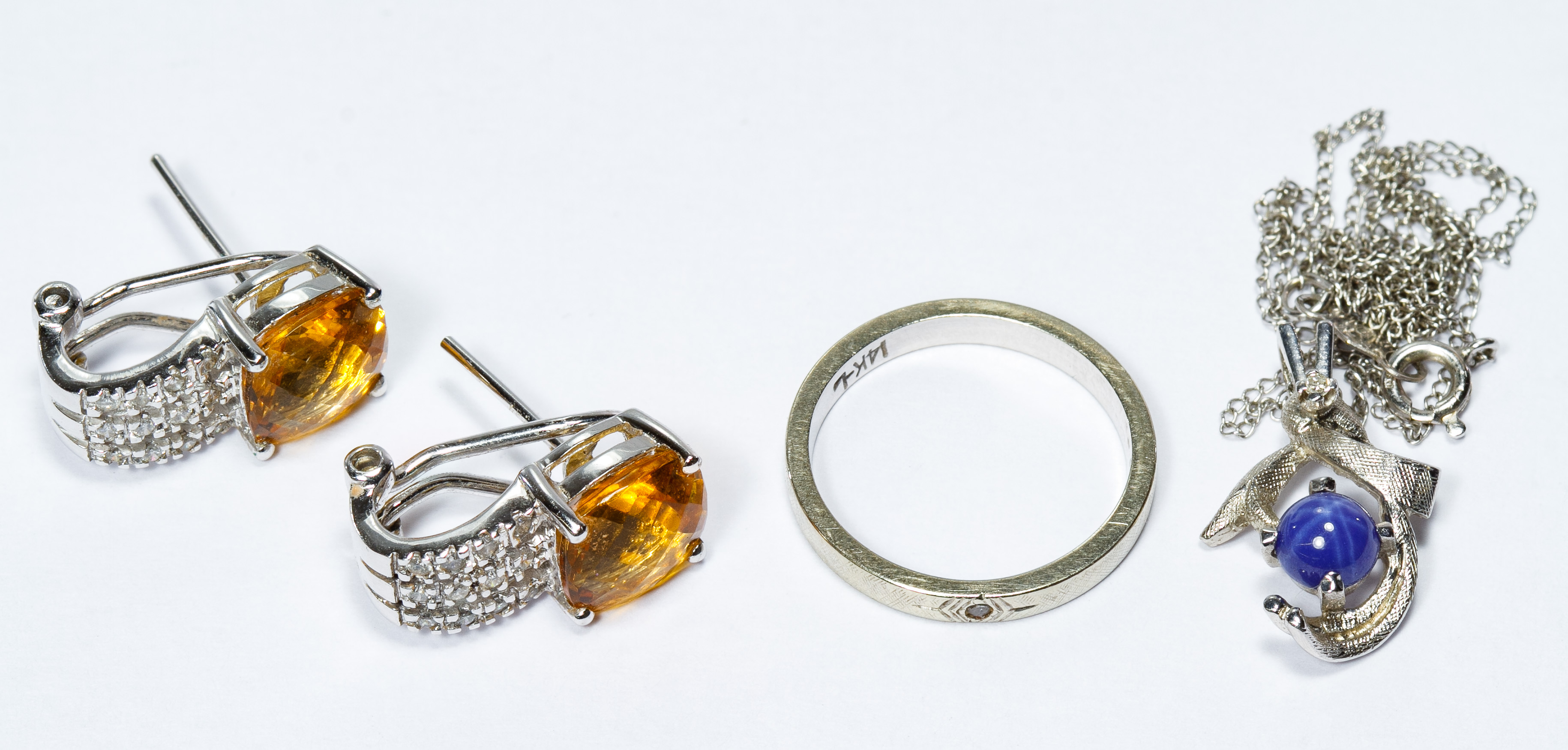 Lot 259 14k White Gold Jewelry Assortment Leonard Auction Sale 219