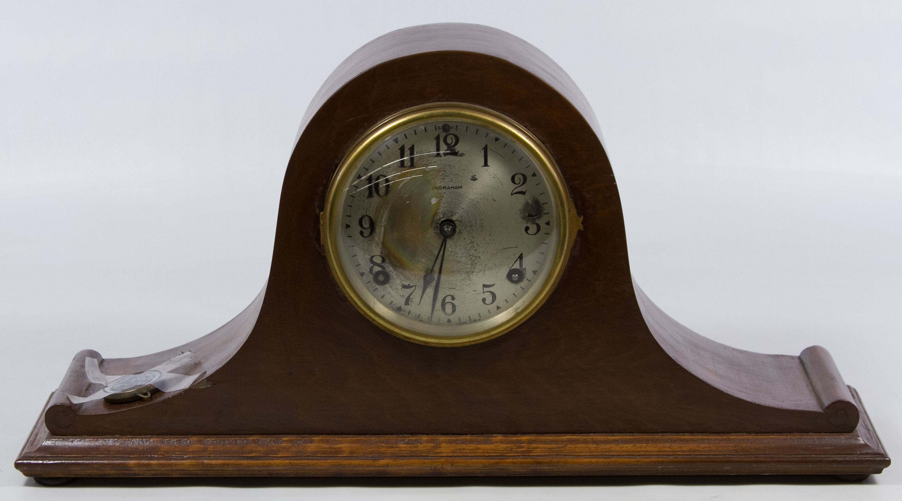 Ingraham "Duplex No. 1" Mahogany Mantle Clock Leonard Auction