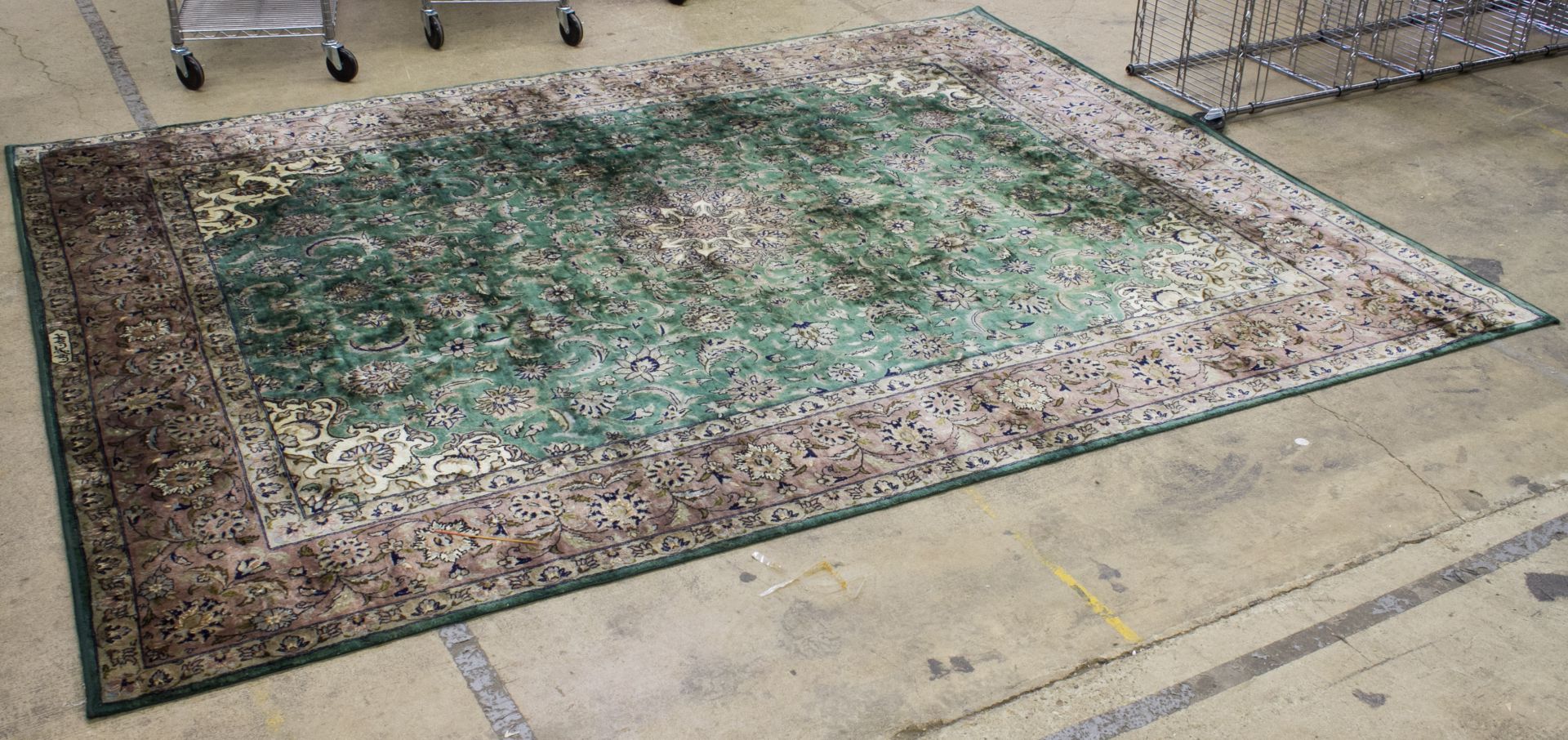 Lot 165 Persian Style Rayon Rug Leonard Auction Sale 212