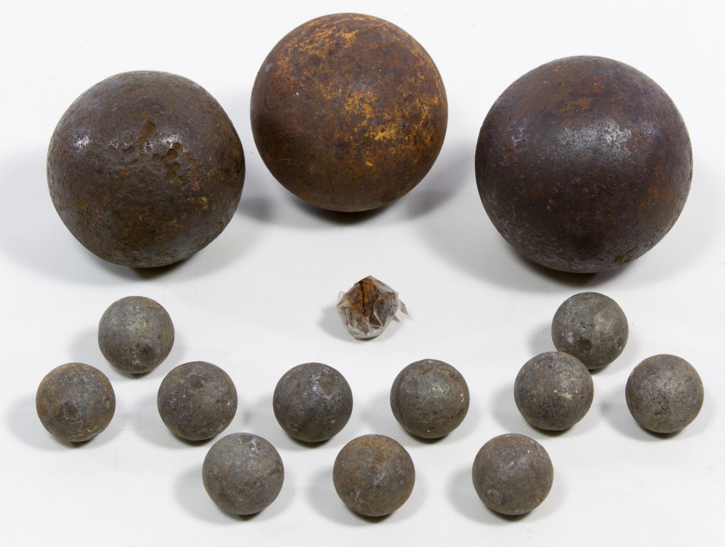 Lot 204 Civil War Cannister and Grape Shot Assortment Leonard