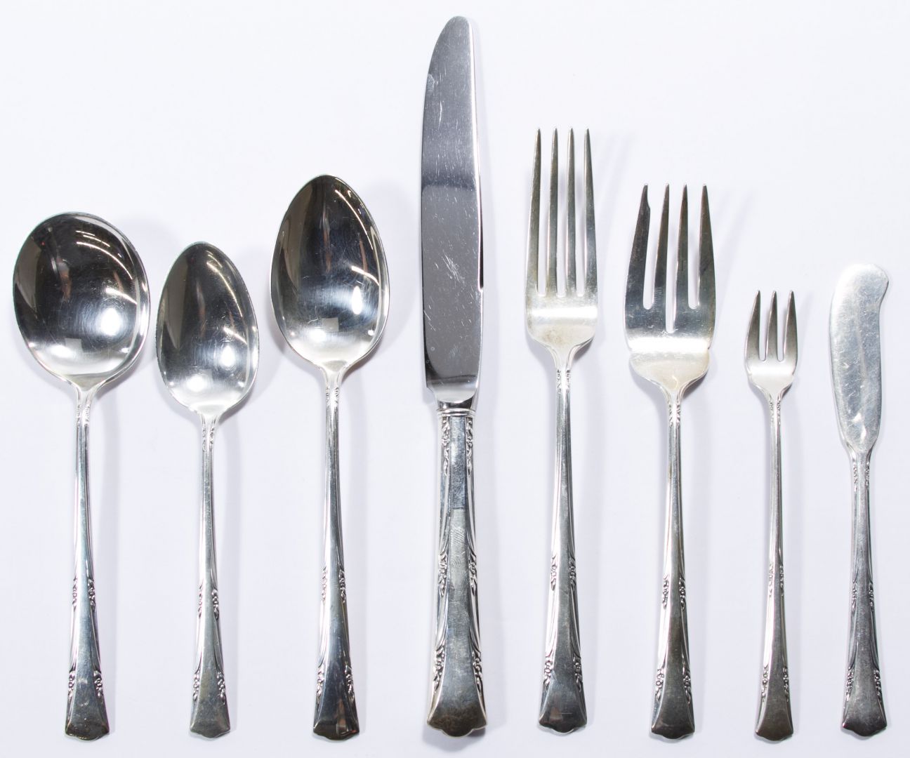 GORHAM STERLING SALAD FORK ~ GREENBRIER ~ NO MONO S