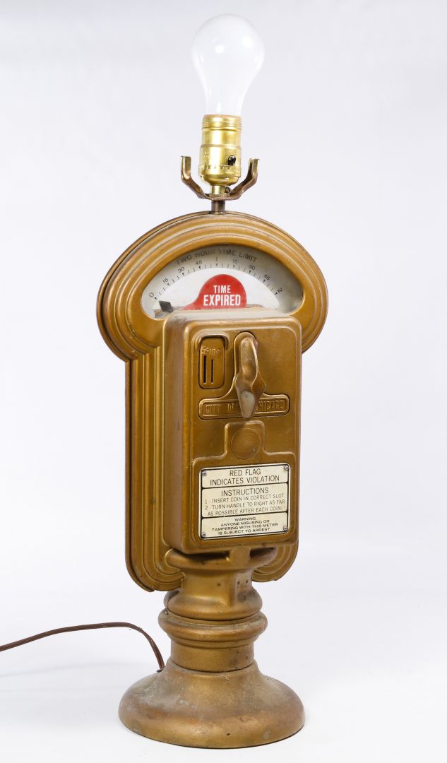 Lot 572 Parking Meter Table Lamp By Duncan Industries Leonard Parking Meter Table Lamp By Duncan Industries