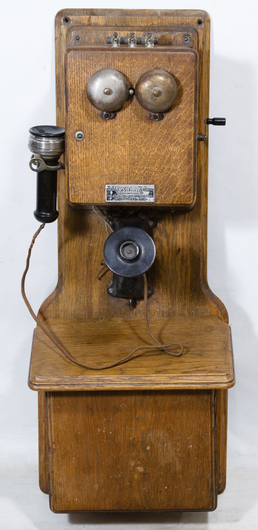 Lot 322 Antique Oak Wall Phone Leonard Auction Sale 218