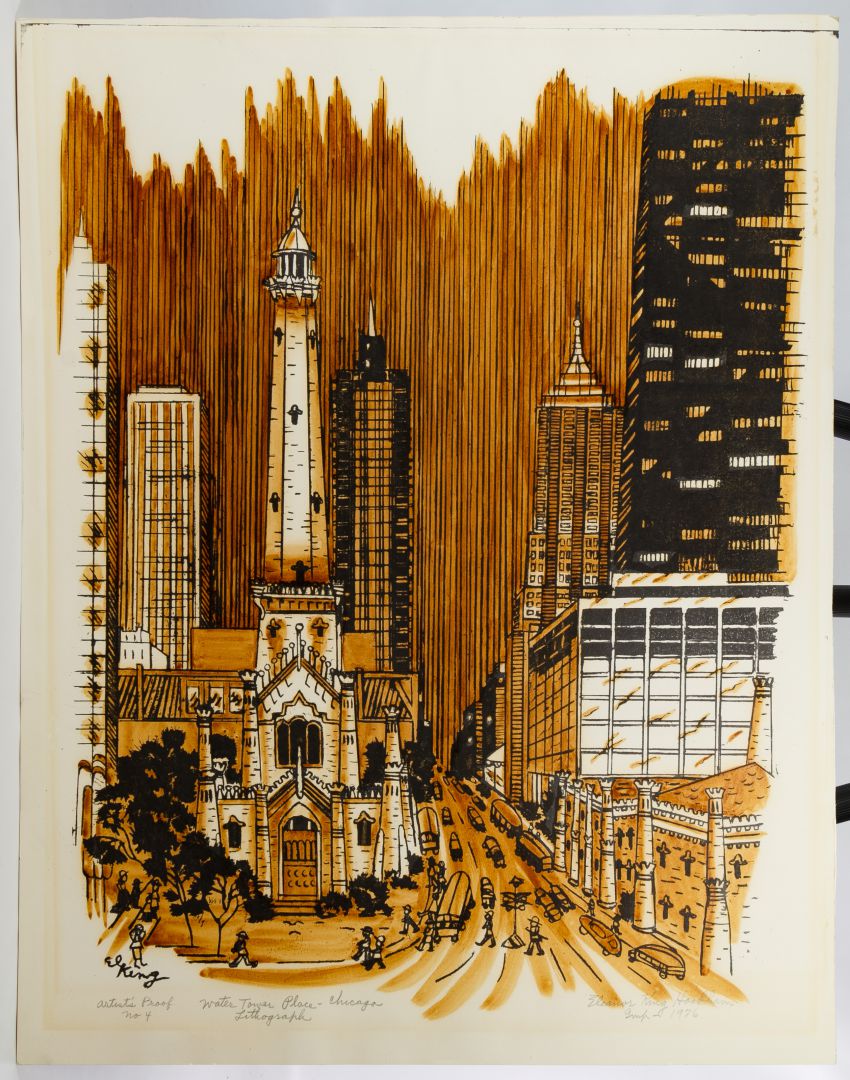 Lot 294: Eleanor King Hookham (American, 1909-2003) Ink ...