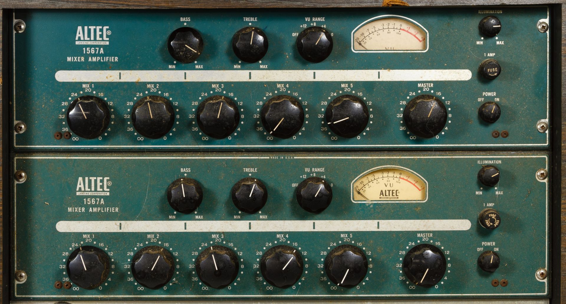 Lot 654: Altec 1567A Mixer Tube Amplifiers | Leonard Auction Sale #231