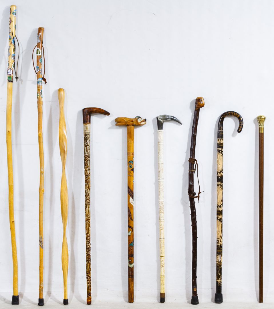 Lot 367: Cane and Walking Stick Assortment | Leonard Auction Sale #237