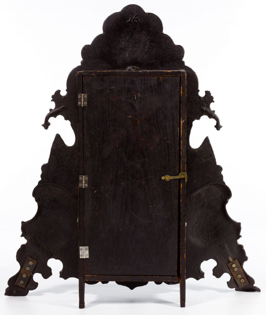 Lot 247: Jauch Painted Brass Mantel Clock | Leonard ...