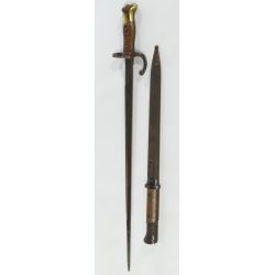 French Model 1874 Graz with WW II Czech / German with Scabbard Bayonets (2pcs)