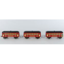 Lionel Red & Black #603 Pullman Cars & #604 Observation Car (3pcs)