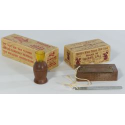 Herters No. 99 Squirrel Call and Herters No. 39 Rabbit Flusher Complete in Original Boxes