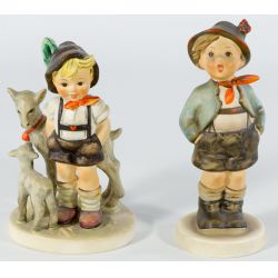 Hummel #95 "Brother" TMK3 & #200/I "Little Goat Herder" TMK4 Figurines (2pcs)