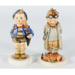 Hummel #127 "Doctor" TMK3 & #198 2/0 "Home from Market" TMK2 Figurines (2pcs)