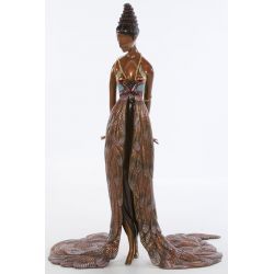 ERTE, (Russian, 1892-1990) "Feathered Gown" Bronze Statue
