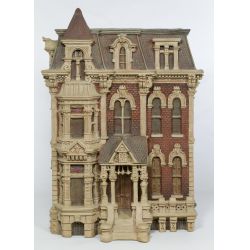 Zani Jacobsen (20th C.) Plaster Relief of Chicago - Victorian House