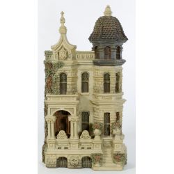 Zani Jacobsen (20th C.) Plaster Relief of Chicago - Victorian House