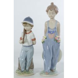 Lladro #7610 "Can I Play?" & #7650 "Pocket Full of Wishes" Retired