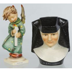 Hummel Figurines (2 pcs) Including "Berta Hummel" & "Heavenly Angel"