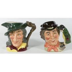 Royal Doulton D 6403 "Pied Piper and D 6600 "The Walrus & Carpenter" Toby Mugs