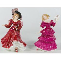 Royal Doulton HN 3447 "Jennifer" and HN 3365 "Patricia" Figurines