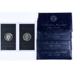 1971-S, 1972-S, $1 Cased Dollar, 1971-S, 1972-S, (2)1973-S, 1974-S, (3) Blue Pack