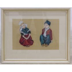 Unknown Artist (European, 20th Century) "Untitled", Pastel on Board