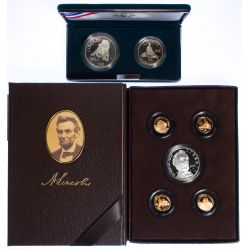 2009 US Mint Lincoln Coin & Chronicles Set, 1995 Civil War Battlefield Commemorative Coins