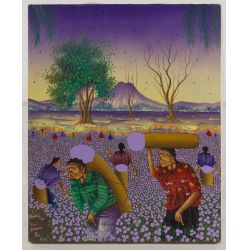 Jose Antonio Pur Gonzalez (20th Century) "Algodon" Acrylic on Canvas