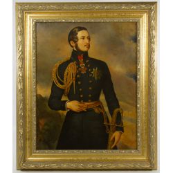 Charles Beuret (European, 20th Century) "French Lieutenant" Acrylic on Canvas