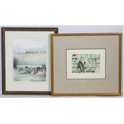 Charles Bragg (American, 20th Century) "Bibliophile" Lithograph