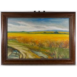 Yuri O. Skorupsky (Ukrainian / American, 20th Century) "Open Field" Acrylic on Canvas
