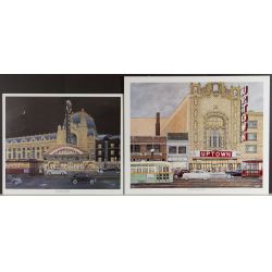 Jim Annis (American, 1923-2010) "A Monument of Enchanted Dreams" and "As Time Goes By" Serigraphs