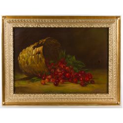 (Attributed to) Emma Levinia Swan (American, 1853-1927) "Still Life" Oil on Canvas