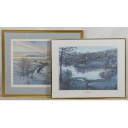 John Blake Bergers (American, 20th Century) "On Lovely Creek" Print