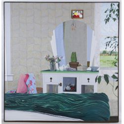 Pamela Lang Redick (American, 20th Century) "Vanity" oil on Canvas