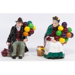Royal Doulton HN 1954 "The Balloon Man" and HN 1315 "The Old Balloon Seller" Figurines