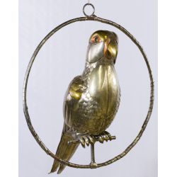 Sergio Bustamante (Mexican, b. 1942) Brass and Copper Bird Sculpture