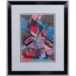 Janet ONeal (American, 20th Century) "Tangents of our Lives" Monotype