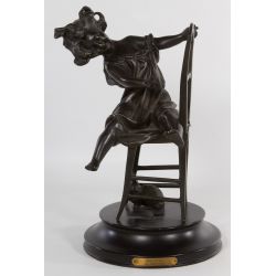 (After) Franz Iffland (German 1862-1935) "Joli Chat" Bronze Statue