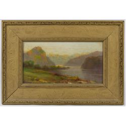 Alfred Thompson Bricher (American, 1837-1908) "Coast" Oil on Board