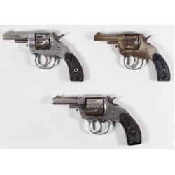 Three Hopkins & Allen .32 and .22 Cal. Revolver Assortment (Serial #s 177479, 8870 & 6486)