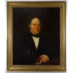 Unknown Artist (American, 19th Century) "Scholar" Oil on Canvas