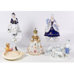 Hummel / Goebel, Lefton Keramos and Bavarian Figurine Assortment