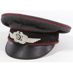 World War II German Nazi EM / NCO Luftwaffe Cap with Dust Cover