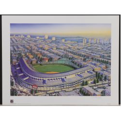 Daniel Campbell (American, 20th Century) "Wrigley Field" Serigraph