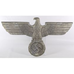 Replica World War II German Nazi Building Eagle Aluminum Plaque