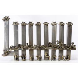Richard Bitterman (American, 1929-2012) "Menorah" Brutalist Sculpture