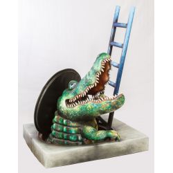 Carlos and Albert (Mexican, 20th Century) "Sewer Alligator" Painted Fiberglass Sculpture