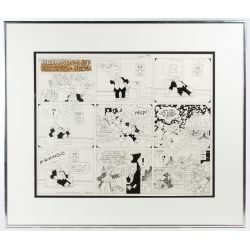 George McManus (American, 1882-1954) "Bringing Up Father" Ink on Paper Comic Strip Drawing