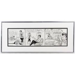Al Capp (American, 1909-1979) "Lil Abner" Ink on Paper Comic Strip Drawing